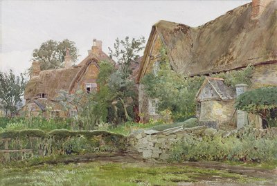 Chaumières et jardins de chaumières, 1881 - John Fulleylove
